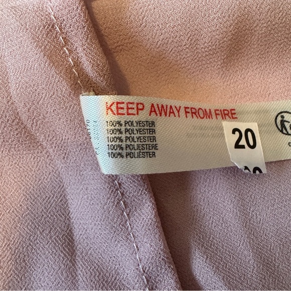 NEW Anthropologie 8 Modern Sheer Midi Dress in Violet Ice Pink ~ Sheer Classic - Picture 8 of 8